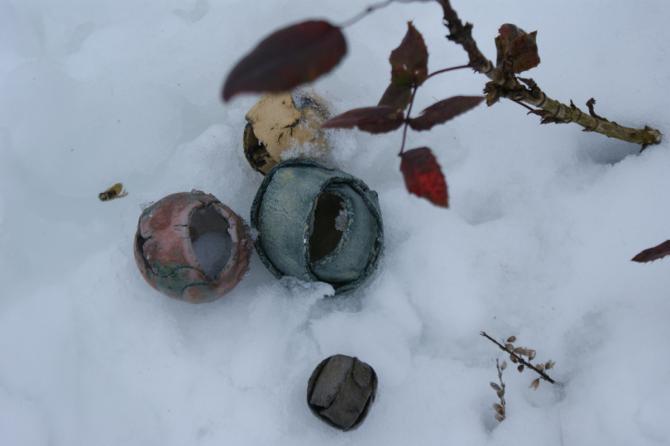 Objekte im Schnee